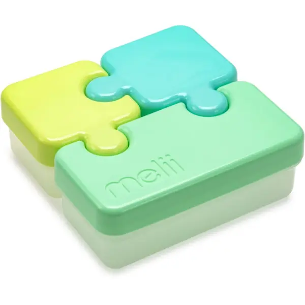 Melii Melii Puzzle Container škatla za malico Blue & Mint 850 ml