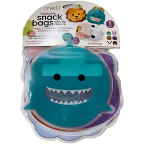 Melii Melii Reusable Snack Bags vrečke za malico 6 kos