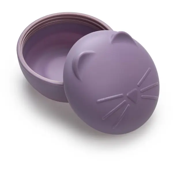 Melii Melii Silicone Bowl with Lid škatla za malico Cat 350 ml