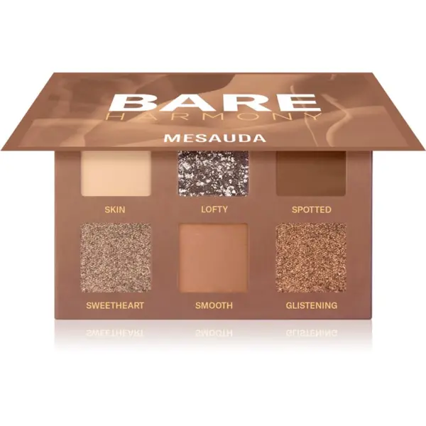 Mesauda Mesauda Bare Harmony paleta senčil za oči odtenek 206 Timeless Nude 6x1 g