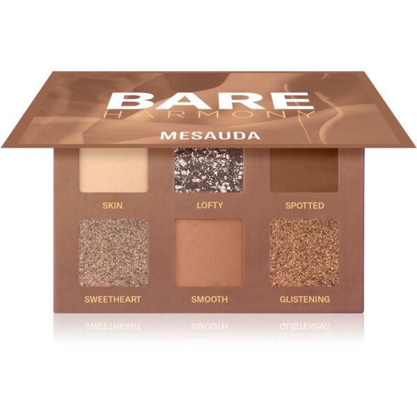 Mesauda Milano Mesauda Milano Bare Harmony paleta senčil za oči odtenek 206 Timeless Nude 6x1 g