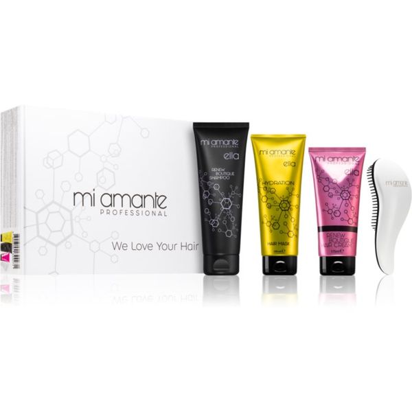 Mi Amante Professional Mi Amante Professional Glamour Keratin Set darilni set za sijaj in mehkobo las 4 kos