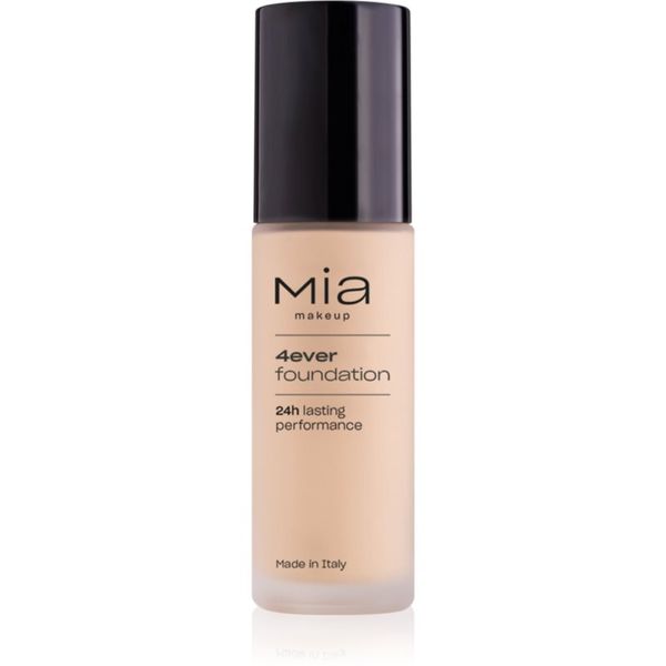 Mia Cosmetics Mia Cosmetics 4ever dolgoobstojni matirajoči tekoči puder za polno prekrivanje odtenek 01 Porcelain 30 ml