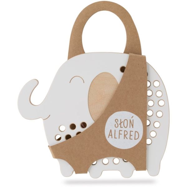 Milin Milin Big Wooden Lacing Toy Elephant Oliver aktivnostna igrača 19,5 cm x 16 cm x 0,7 cm 1 kos