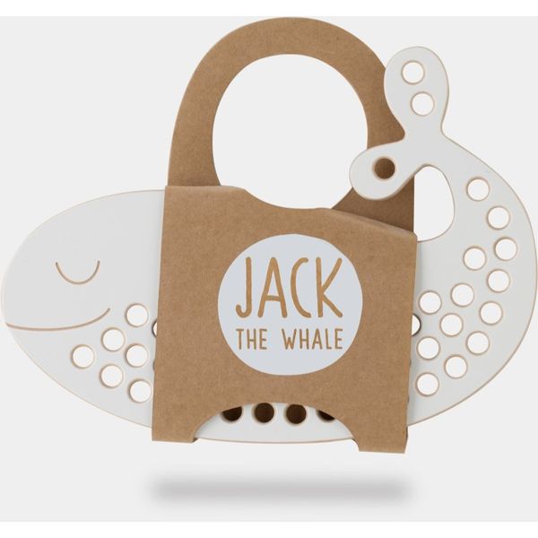 Milin Milin Big Wooden Lacing Toy Whale Jack aktivnostna igrača 9 cm x 19,5 cm x 0,7 cm 1 kos