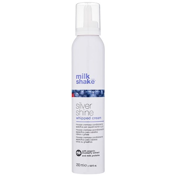 Milk Shake Milk Shake Silver Shine kremasta pena za blond lase za nevtralizacijo rumenih odtenkov 200 ml