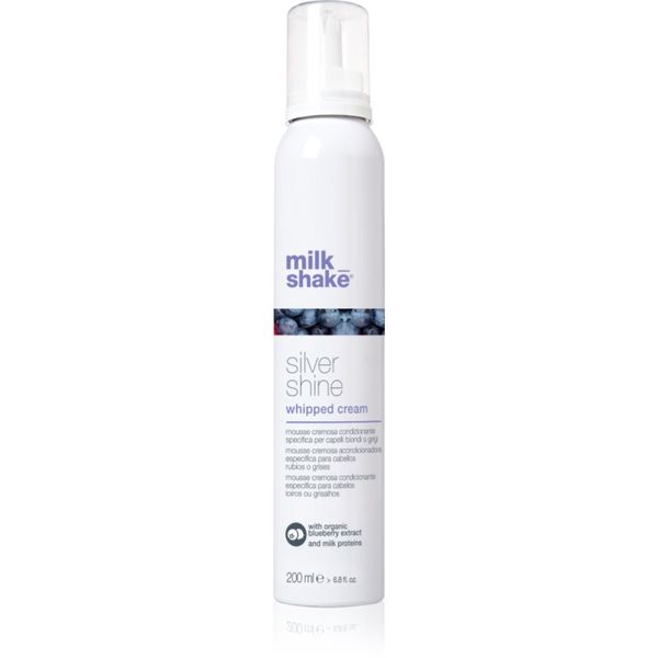 Milk Shake Milk Shake Silver Shine Whipped Cream penasti balzam za nevtralizacijo rumenih odtenkov 200 ml