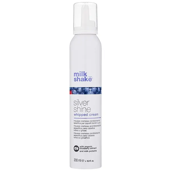 milk_shake® milk_shake® Silver Shine kremasta pena za blond lase za nevtralizacijo rumenih odtenkov 200 ml