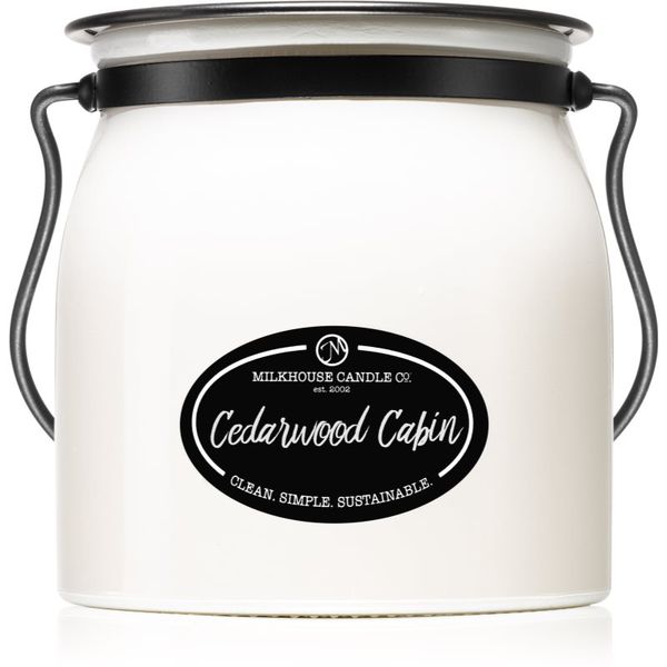 Milkhouse Candle Co. Milkhouse Candle Co. Creamery Cedarwood Cabin dišeča sveča Butter Jar 454 g