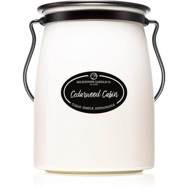 Milkhouse Candle Co. Milkhouse Candle Co. Creamery Cedarwood Cabin dišeča sveča Butter Jar 624 g