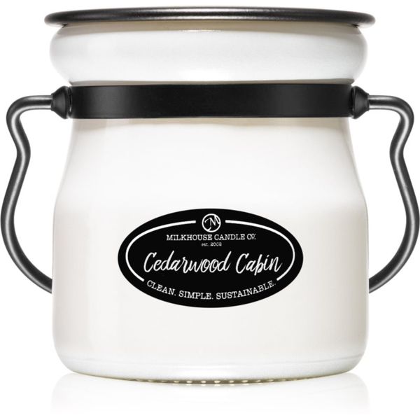 Milkhouse Candle Co. Milkhouse Candle Co. Creamery Cedarwood Cabin dišeča sveča Cream Jar 142 g