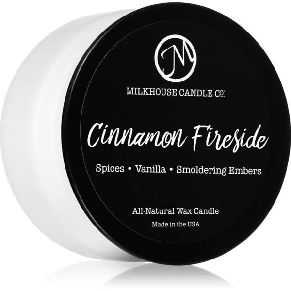 Milkhouse Candle Co. Milkhouse Candle Co. Creamery Cinnamon Fireside dišeča sveča Sampler Tin 42 g