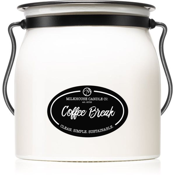 Milkhouse Candle Co. Milkhouse Candle Co. Creamery Coffee Break dišeča sveča Butter Jar 454 g