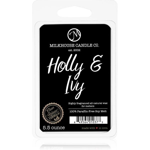 Milkhouse Candle Co. Milkhouse Candle Co. Creamery Holly & Ivy vosek za aroma lučko 155 g