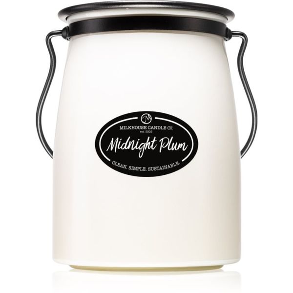 Milkhouse Candle Co. Milkhouse Candle Co. Creamery Midnight Plum dišeča sveča Butter Jar 624 g