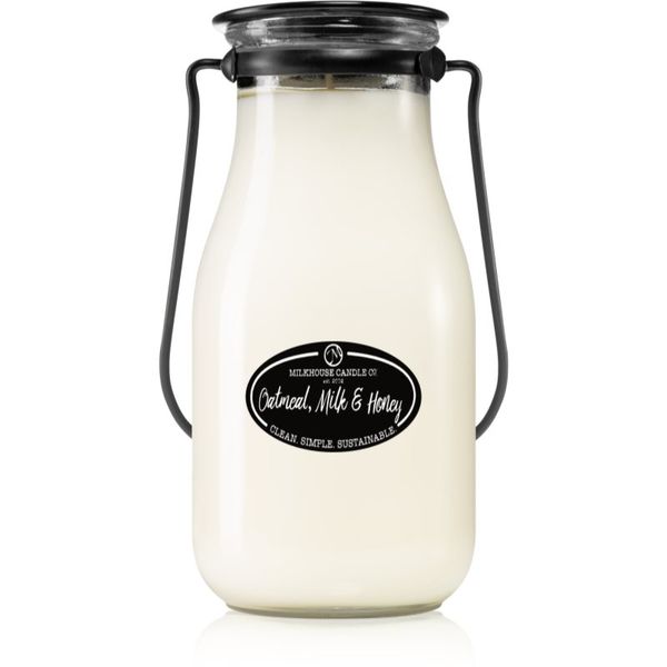 Milkhouse Candle Co. Milkhouse Candle Co. Creamery Oatmeal, Milk & Honey dišeča sveča Milkbottle 396 g