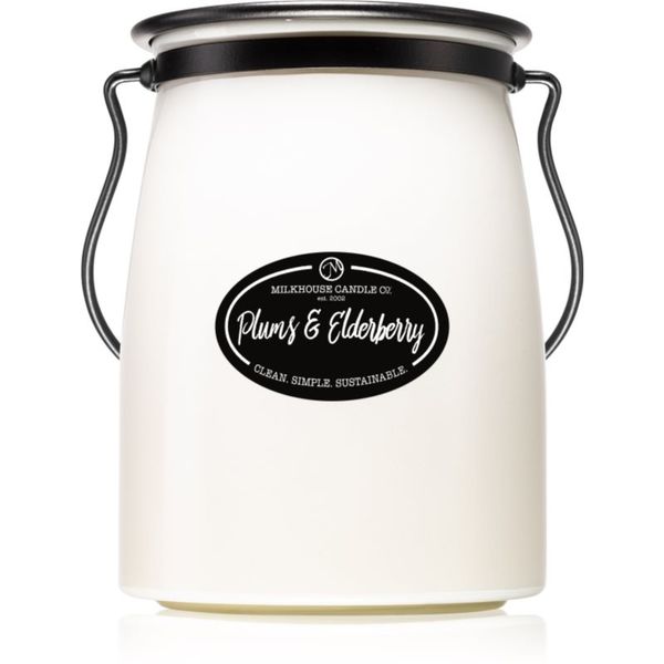 Milkhouse Candle Co. Milkhouse Candle Co. Creamery Plums & Elderberry dišeča sveča Butter Jar 624 g