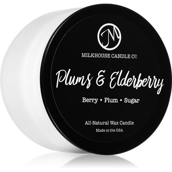 Milkhouse Candle Co. Milkhouse Candle Co. Creamery Plums & Elderberry dišeča sveča Treveler Tin 106 g