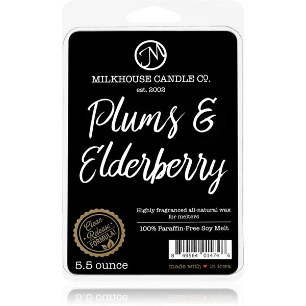 Milkhouse Candle Co. Milkhouse Candle Co. Creamery Plums & Elderberry vosek za aroma lučko 155 g