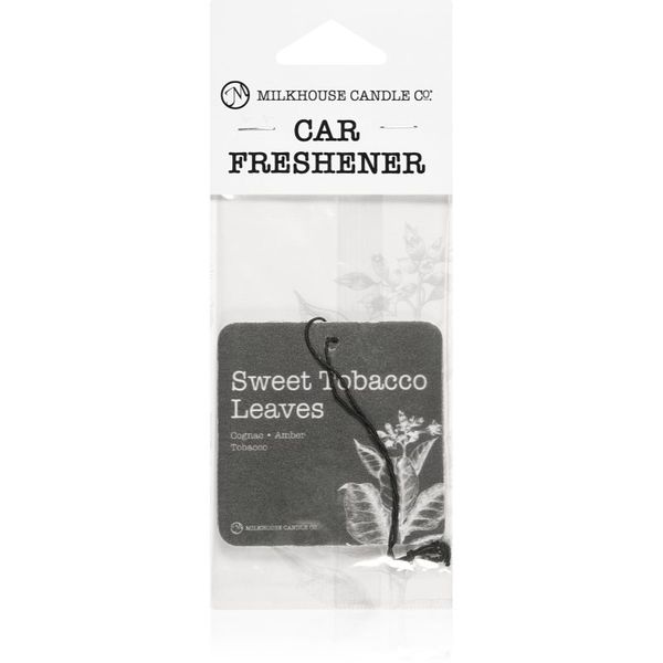 Milkhouse Candle Co. Milkhouse Candle Co. Creamery Sweet Tobacco Leaves dišeča obešanka za v avto 1 kos