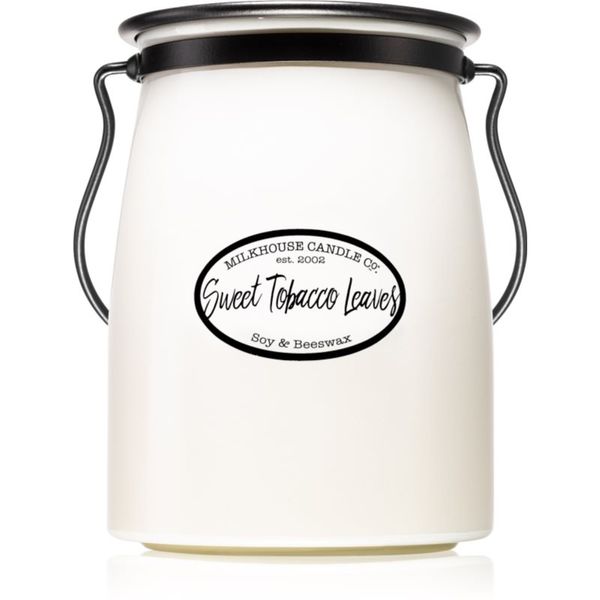 Milkhouse Candle Co. Milkhouse Candle Co. Creamery Sweet Tobacco Leaves dišeča sveča Butter Jar 624 g