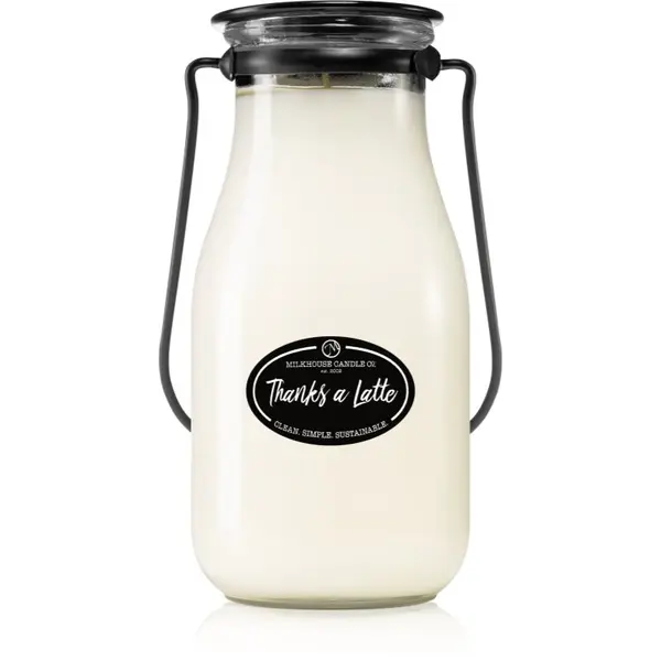 Milkhouse Candle Co. Milkhouse Candle Co. Creamery Thanks A Latte dišeča sveča Milkbottle 396 g