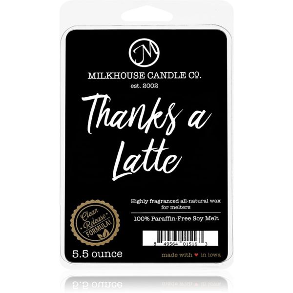 Milkhouse Candle Co. Milkhouse Candle Co. Creamery Thanks A Latte vosek za aroma lučko 155 g