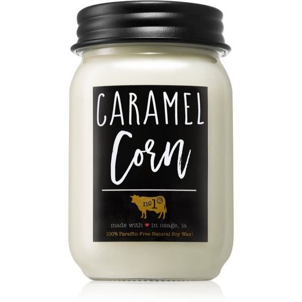 Milkhouse Candle Co. Milkhouse Candle Co. Farmhouse Caramel Corn dišeča sveča Mason Jar 368 g