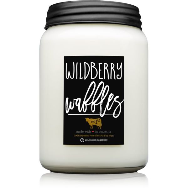 Milkhouse Candle Co. Milkhouse Candle Co. Farmhouse Wildberry Waffles dišeča sveča Mason Jar 737 g