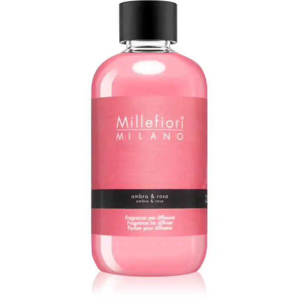 Millefiori Millefiori Ambra & Rosa nadomestno polnilo za aroma difuzor 250 ml