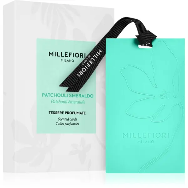 Millefiori Millefiori Milano Laundry Patchouli Smeraldo dišeča kartica 3 kos