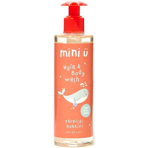 Mini-U Mini-U Hair & Body Wash Tropical Berries šampon in gel za prhanje za otroke 250 ml