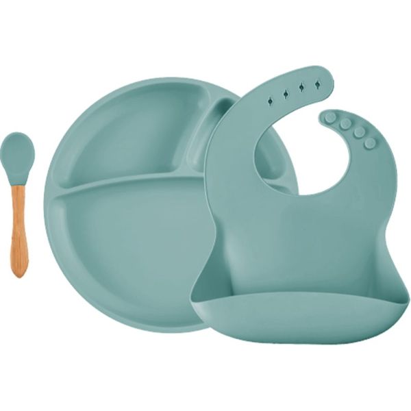 Minikoioi Minikoioi BLW II Aqua Green jedilni set
