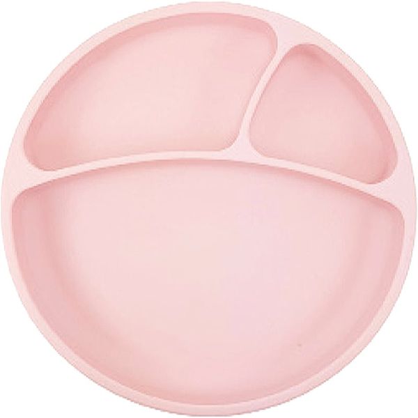 Minikoioi Minikoioi Puzzle Plate Pink deljeni krožnik s priseskom 1 kos