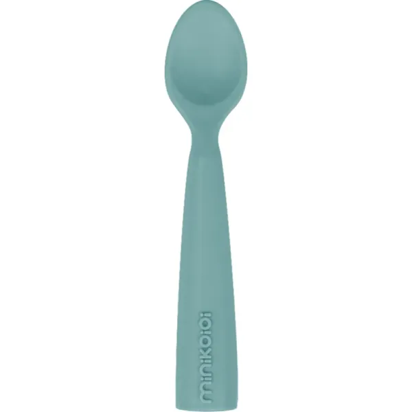 Minikoioi Minikoioi Silicone Spoon žlička Aqua Green 1 kos