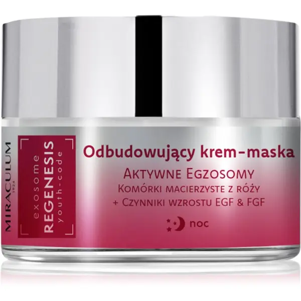 Miraculum Miraculum Exosome Regenesis obnovitvena nočna kremasta maska za regeneracijo obraza 50 ml