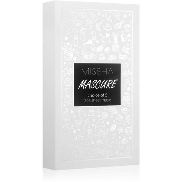Missha Missha Merry Christmas Mascure Mask Set set mask iz platna (miks)