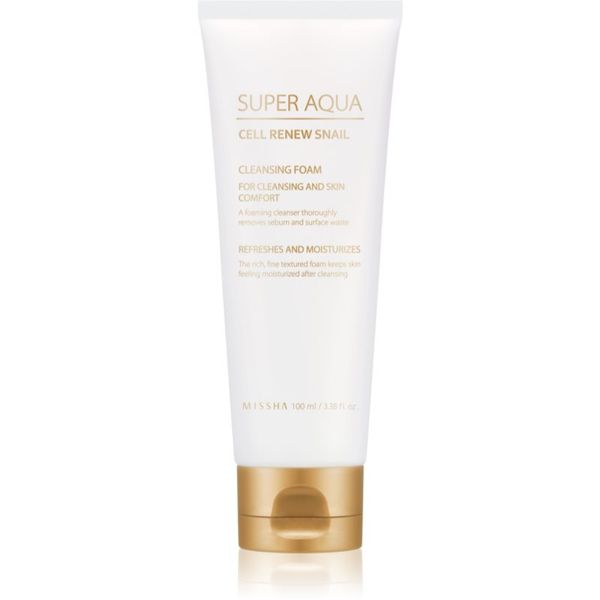 Missha Missha Super Aqua Cell Renew Snail čistilna pena s polžjim ekstraktom 100 ml