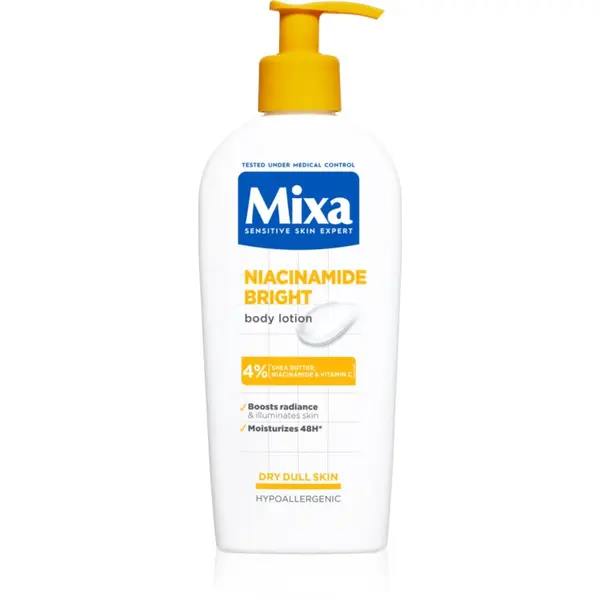 MIXA Mixa Niacinamide Bright maslo za telo z karitejevim maslom 250 ml