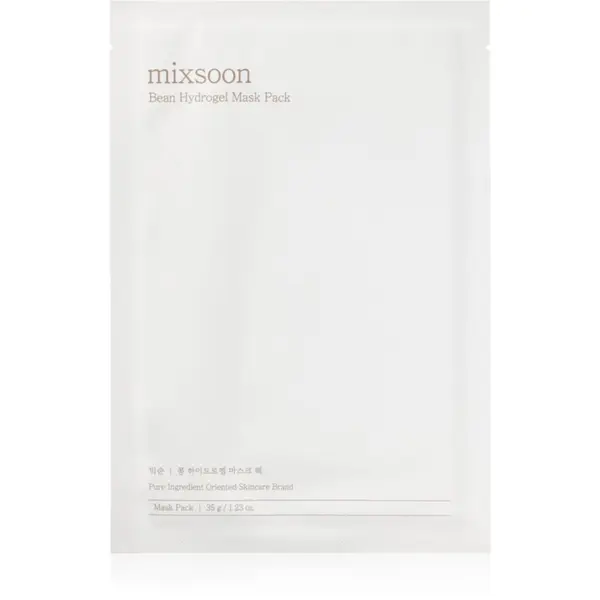 mixsoon mixsoon Bean Hydrogel Mask Pack intenzivna hidrogelna maska za osvetljevanje kože in hidratacijo 35 g