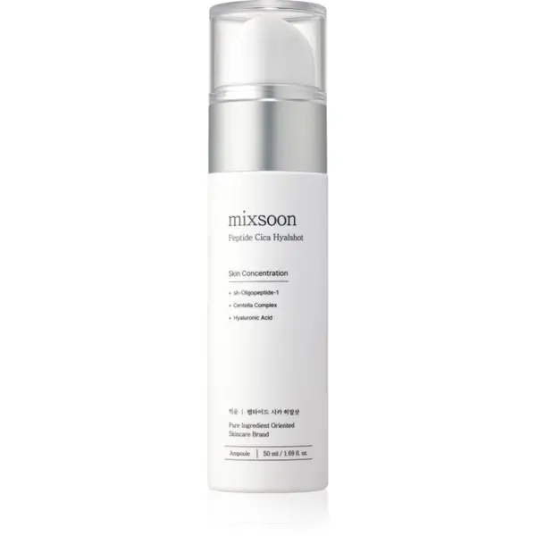 mixsoon mixsoon Peptide Cica Hyalshot pomirjajoči serum za zmanjšanje por 50 ml