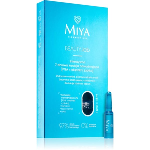 MIYA Cosmetics MIYA Cosmetics BEAUTY.lab intenzivni tretma z vlažilnim učinkom 7x1,5 ml