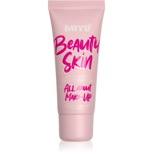 Miyo Miyo Beauty Skin All About Make-Up dolgoobstojen tekoči puder odtenek 00 Dune 30 ml