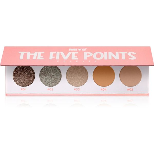 Miyo Miyo Eyeshadow The five points paleta senčil za oči odtenek 15 Consequences 1 kos