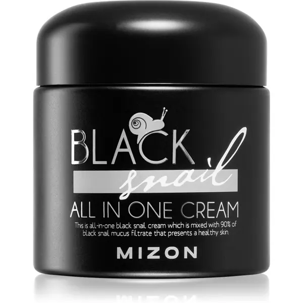 Mizon Mizon Black Snail All in One krema za obraz s filtriranim polžjim izločkom 90% 75 ml