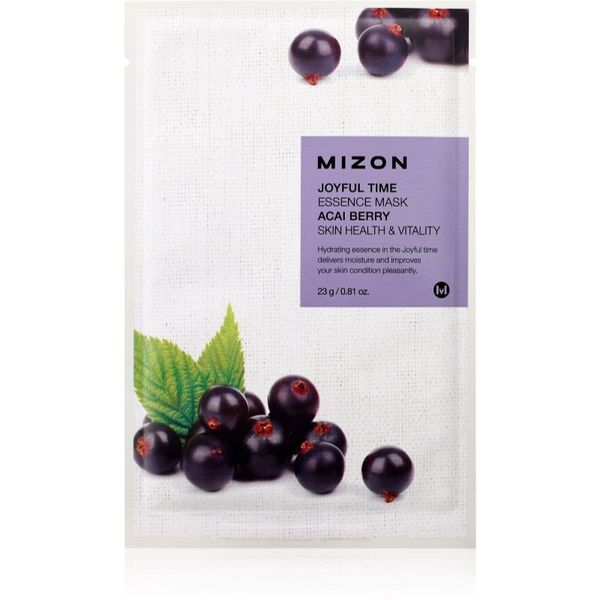 Mizon Mizon Joyful Time Acai Berry maska iz platna za posvetlitev in vitalnost kožo 23 g