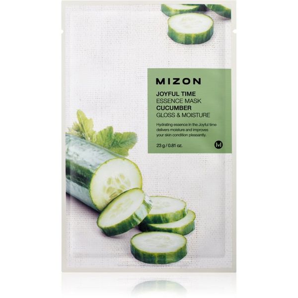 Mizon Mizon Joyful Time Cucumber maska iz platna s posvetlitvenim in vlažilnim učinkom 23 g