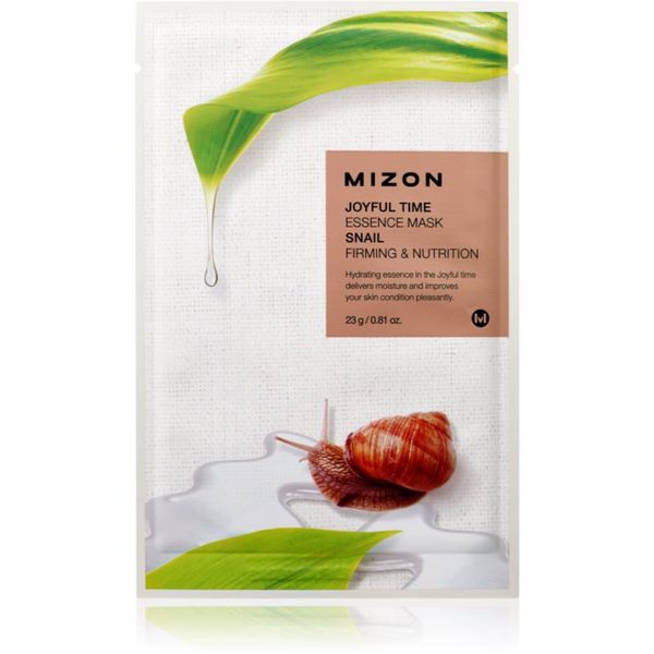 Mizon Mizon Joyful Time Snail hranilna tekstilna maska z učvrstitvenim učinkom 23 g