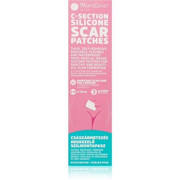 MomCare by Lina MomCare by Lina C-Section Silicone Scar Patches silikonski obliži za brazgotine po carskem rezu velikost S-M 3x15 cm 3 kos