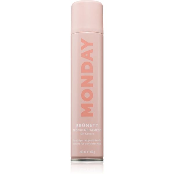 MONDAY MONDAY Brunette Dry Shampoo suhi šampon za temne lase s keratinom 200 ml